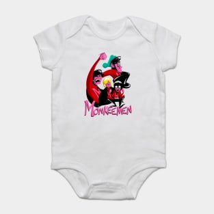 Monkee Men Pop Art Baby Bodysuit